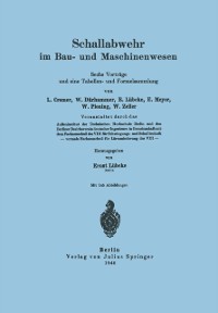 Cover Schallabwehr im Bau- und Maschinenwesen