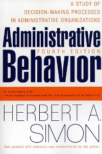 Cover Administrative Behavior, 4th Edition