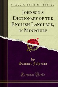 Cover Johnson's Dictionary of the English Language, in Miniature