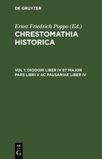 Cover Diodori Liber IV et major pars libri V ac Pausaniae Liber IV