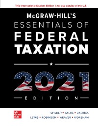 Cover ISE eBook Online Access for McGraw-Hill's Essentials of Federal Taxation 2021 Edition