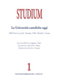 Cover Studium - Le Università cattoliche oggi