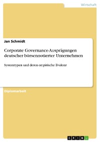 Cover Corporate Governance-Ausprägungen deutscher börsennotierter Unternehmen