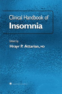 Cover Clinical Handbook of Insomnia