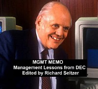 Cover MGMT MEMO: Management Lessons from DEC