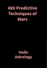 Cover 480 Predictive Techniques of Mars