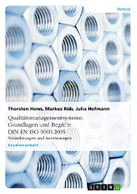 Cover Qualitätsmanagementsysteme. Grundlagen und Begriffe: DIN EN ISO 9000:2005