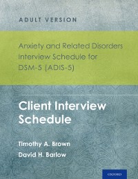 Cover Anxiety and Related Disorders Interview Schedule for DSM-5 (ADIS-5)? - Adult Version