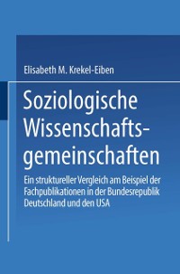 Cover Soziologische Wissenschaftsgemeinschaften