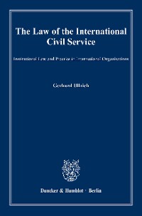 Cover The Law of the International Civil Service.