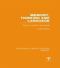 Cover Memory, Thinking and Language (PLE: Memory)