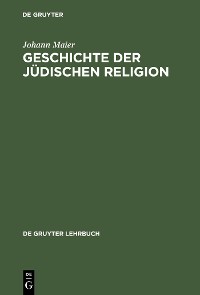 Cover Geschichte der jüdischen Religion