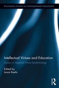 Cover Intellectual Virtues and Education