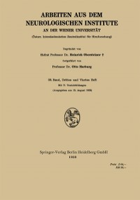 Cover Arbeiten aus dem Neurologischen Institute an der Wiener Universität