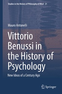 Cover Vittorio Benussi in the History of Psychology