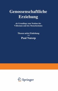 Cover Genossenschaftliche Erziehung