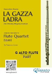 Cover G Alto Flute part of "La Gazza Ladra" overture for Flute Quartet