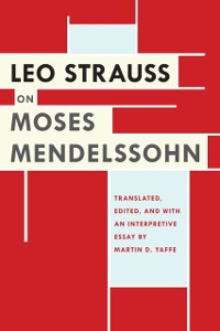 Cover Leo Strauss on Moses Mendelssohn