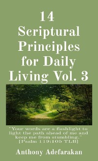Cover 14  Scriptural Principles for Daily Living Vol. 3: "Your words are a flashlight to light the path ahead of me and keep me from stumbling." [Psalm 119