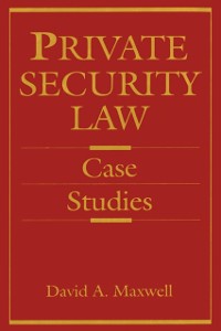 Cover Private Security Law