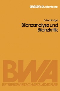 Cover Bilanzanalyse und Bilanzkritik