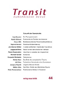 Cover Transit 44. Europäische Revue