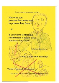 Cover how can you prevent the runny nose, hay fever