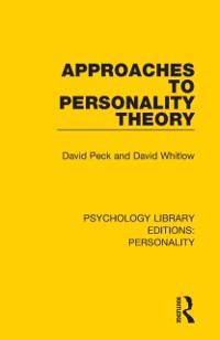 Cover Approaches to Personality Theory