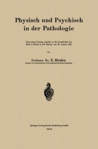 Cover Physisch und Psychisch in der Pathologie