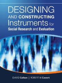 Cover Designing and Constructing Instruments for Social Research and Evaluation
