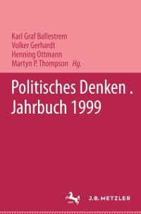 Cover Politisches Denken. Jahrbuch 1999