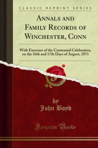Cover Annals and Family Records of Winchester, Conn