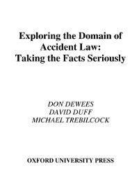 Cover Exploring the Domain of Accident Law