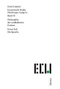 Cover Philosophie der symbolischen Formen. Erster Teil