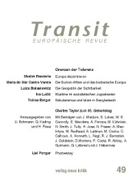 Cover Transit 49. Europäische Revue