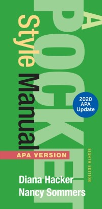 Cover Pocket Style Manual, APA Version, with 2020 APA Update