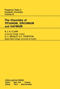 Cover Chemistry of Titanium, Zirconium and Hafnium