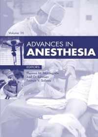 Cover Advances in Anesthesia 2011