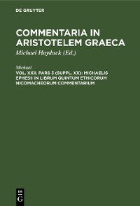 Cover Michaelis Ephesii in librum quintum Ethicorum Nicomacheorum commentarium