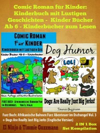 Cover Comic Roman Für Kinder: Kinderbuch Mit Lustigen Geschichten (Kinder Bücher Ab 6 - Kinderbücher Zum Lesen) - Kinderbuch Hund: 2 In 1 Furz Buch Box Set