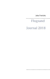 Cover Flugsand Journal 2018