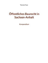 Cover Öffentliches Baurecht in Sachsen-Anhalt