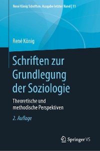 Cover Schriften zur Grundlegung der Soziologie