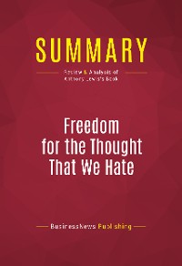Cover Summary: Freedom for the Thought That We Hate
