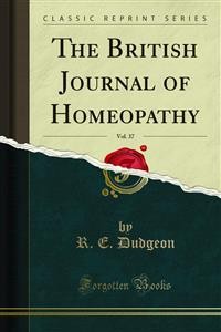 Cover The British Journal of Homeopathy