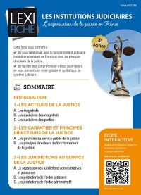 Cover Les institutions judiciaires (3ème édition)