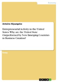 Cover Entrepreneurial Activity in the United States. Why are the United State Outperformed by New Emerging Countries in Business Creation?