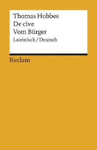 Cover De cive / Vom Bürger