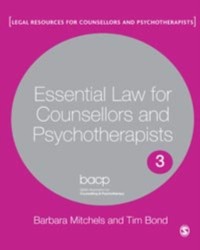 Cover Essential Law for Counsellors and Psychotherapists