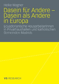 Cover Dasein für Andere - Dasein als Andere in Europa